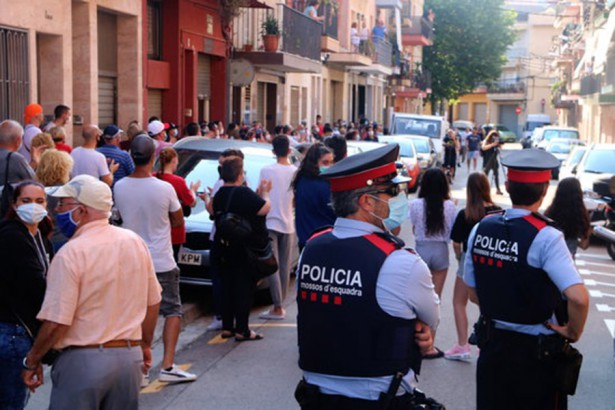 Manifestació ocupes Llàntia