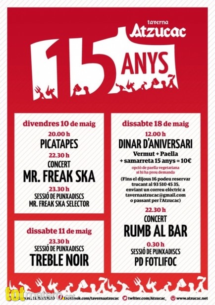 15 anys taverna atzucac